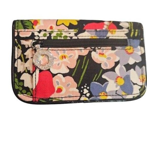 Vera Bradley Floral Wallet Floral Multicolor Zip Close - Picture 2 of 6